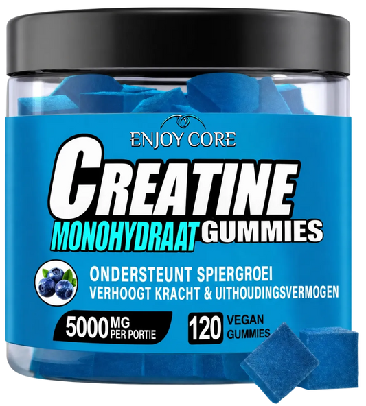 Creatine Monohydraat Gummies – Bosbessensmaak | 120 Vegan Gummies